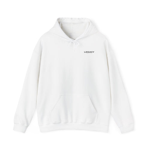 Legacy Hoodie — "Time Flies" Minimalist White Pullover